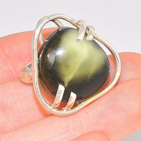 Sterling Silver Baltic Amber Ring