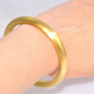 Alchemia Solid Brush Finish Bangle Cuff Bracelet