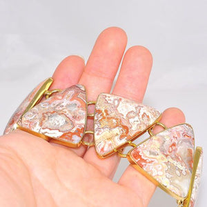 Charles Albert Alchemia Crazy Lace Agate Triangle Bracelet