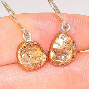 Sterling Silver Copper Plate Earrings
