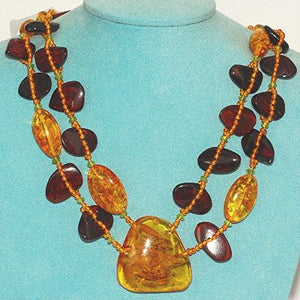 Baltic Multi Amber, Peridot Necklace