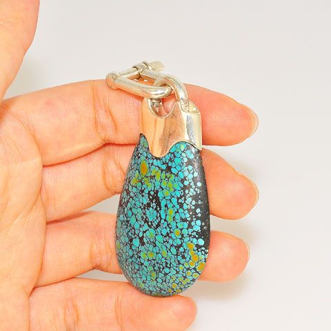 Sterling Silver Turquoise Pendant