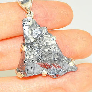 Sterling Silver Silica Nugget Pendant