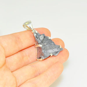 Sterling Silver Silica Nugget Pendant