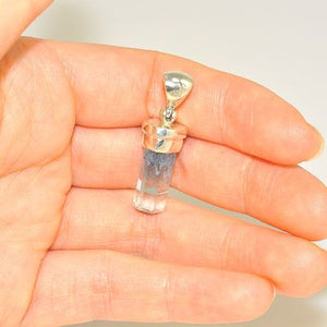Sterling Silver Blue Topaz Crystal Pendant