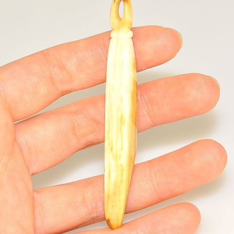 Fossilized Walrus Ivory Pendant