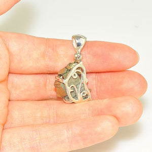 Sterling Silver Pyrite Crystal Pendant