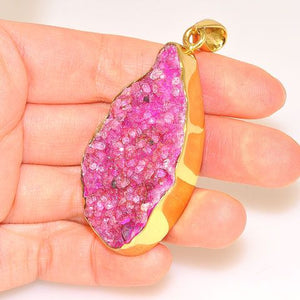 Charles Albert Alchemia Pink Druzy Pendant