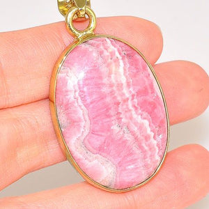 Charles Albert Alchemia Rhodochrosite Oval Pendant