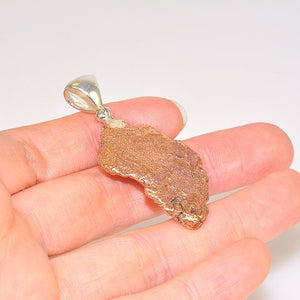 Sterling Silver Copper Nugget Pendant