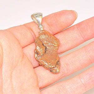 Sterling Silver Copper Nugget Pendant