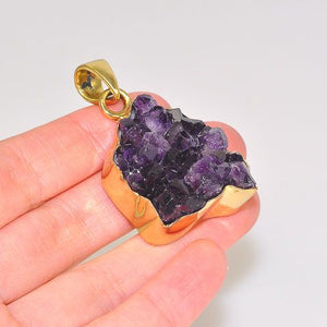 Charles Albert Alchemia Amethyst Crystal Cluster Pendant