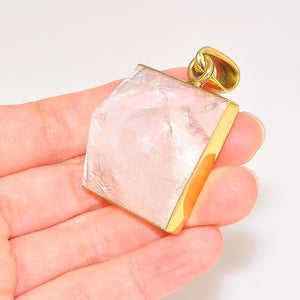 Alchemia Clear Quartz Pyramid Pendant