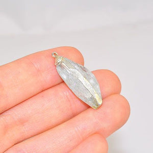 Silver Plated Aquamarine Pendant