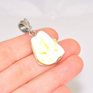 Sterling Silver Baltic Butterscotch Amber Pendant