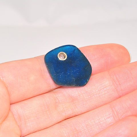 Sterling Silver 11.5-Carats Blue Apatite Pendant