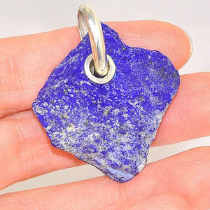 Sterling Silver 45.4-Carats Lapis Lazuli Pendant