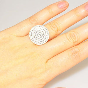 Thai Hill Tribe Silver Spiral Ring