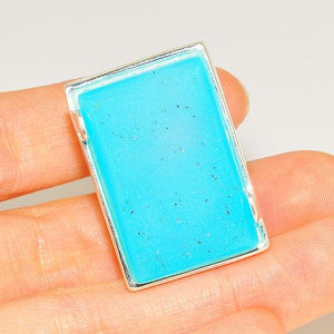 Sterling Silver Aqua Druzy Ring