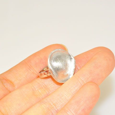 Brushed Sterling Silver Ring