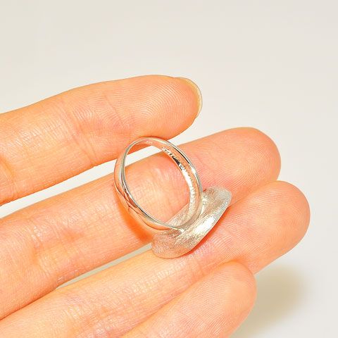 Brushed Sterling Silver Ring