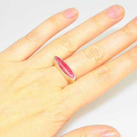 Sterling Silver Rhodonite Ring