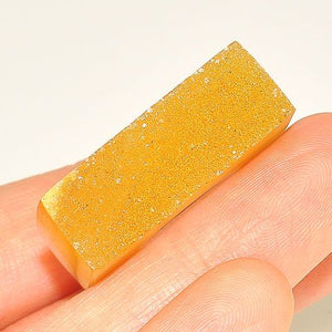 Yellow Druzy One-Piece Ring