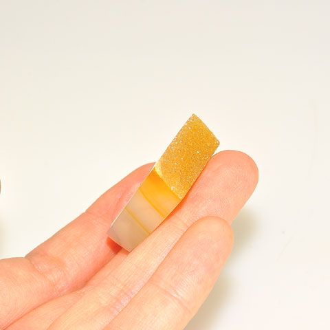 Yellow Druzy One-Piece Ring
