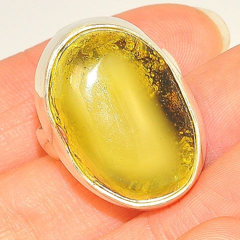 Sterling Silver Baltic Amber Ring