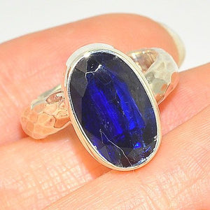 Sterling Silver Kyanite Oval Ring