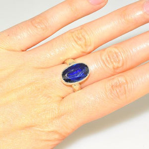 Sterling Silver Kyanite Oval Ring