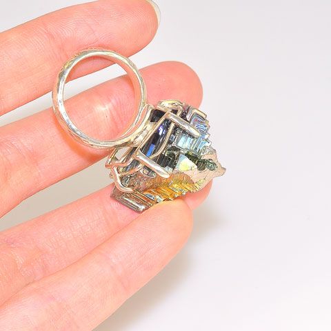 Sterling Silver Bismuth Ring