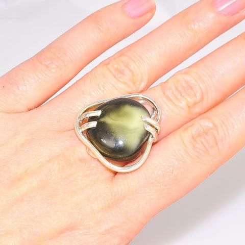 Sterling Silver Baltic Amber Ring