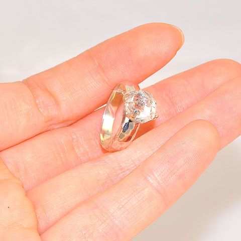 Sterling Silver Clear Quartz Ring