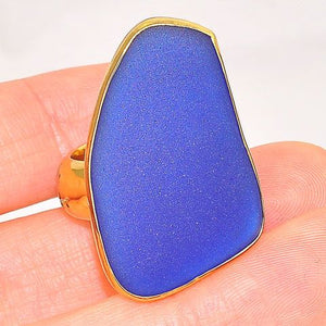 Charles Albert Alchemia Blue Beach Glass Ring
