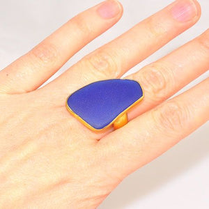 Charles Albert Alchemia Blue Beach Glass Ring