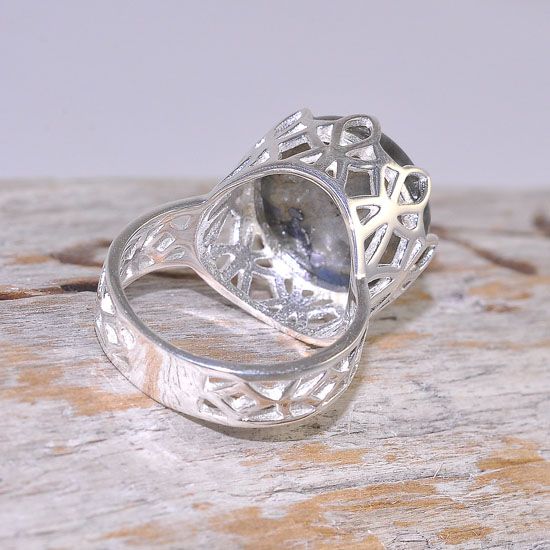 Sterling Silver Majestic Labradorite Gemstone Ring