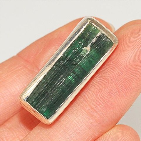 Sterling Silver Green Tourmaline Ring